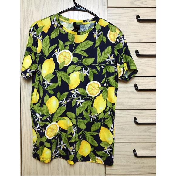 h&m lemon shirt